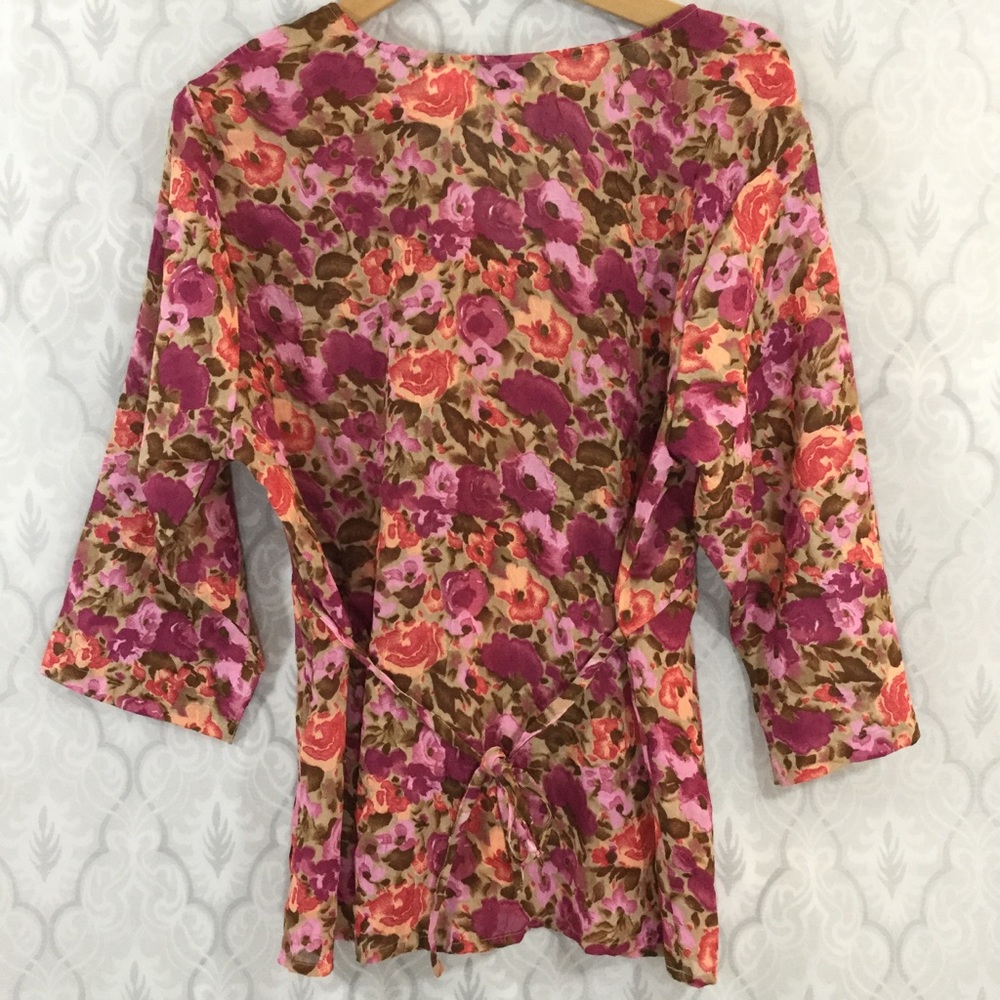 2/$18 NWOT Vintage Claudia Richard 3/4 Sleeve Top - Picture 5 of 6